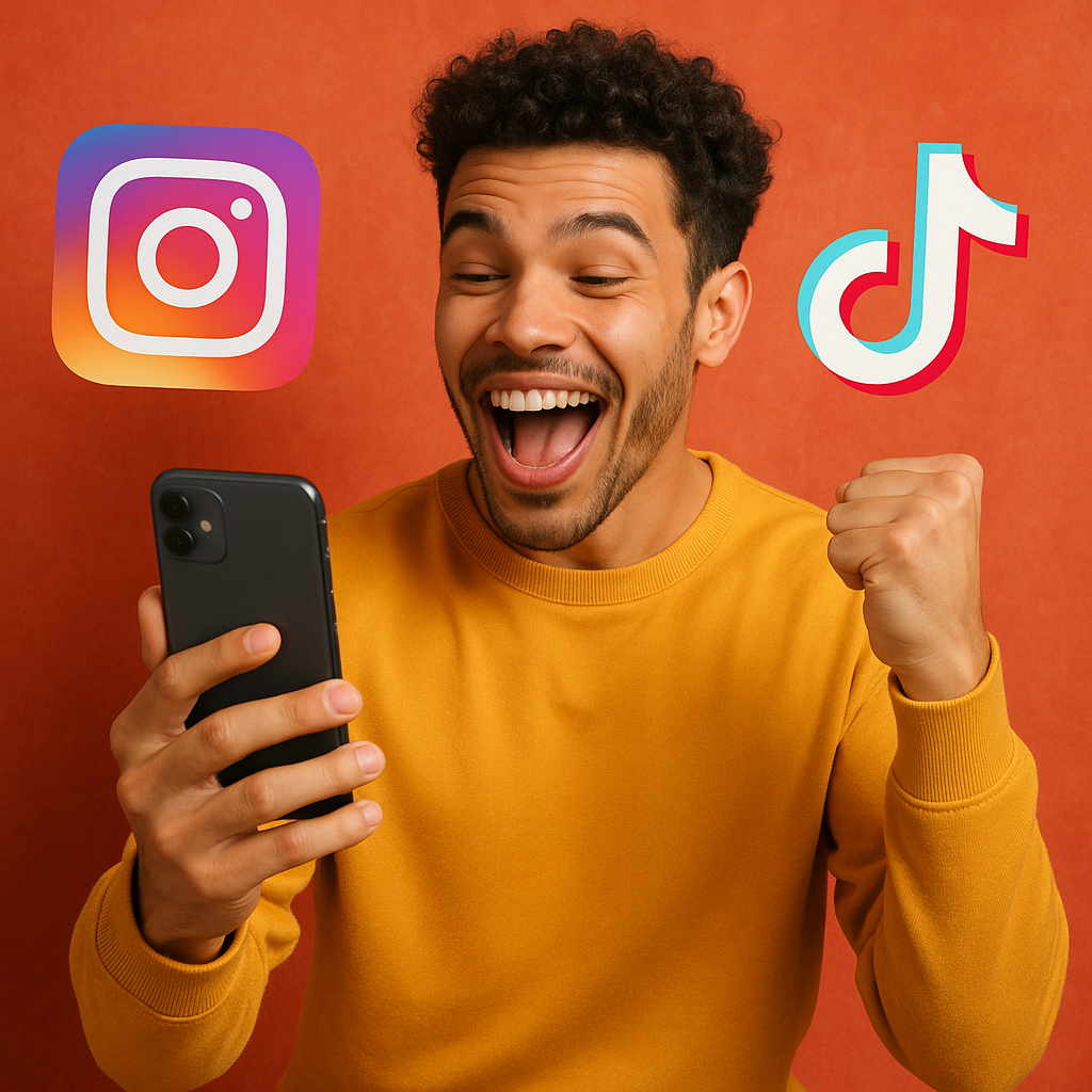 Influencer en Instagram y TikTok
